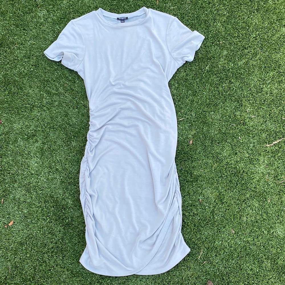 Express Tshirt Ruched Dress